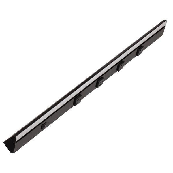 30.5" 10 watt 120 volt Cool White Black LED Lighted Power Strip